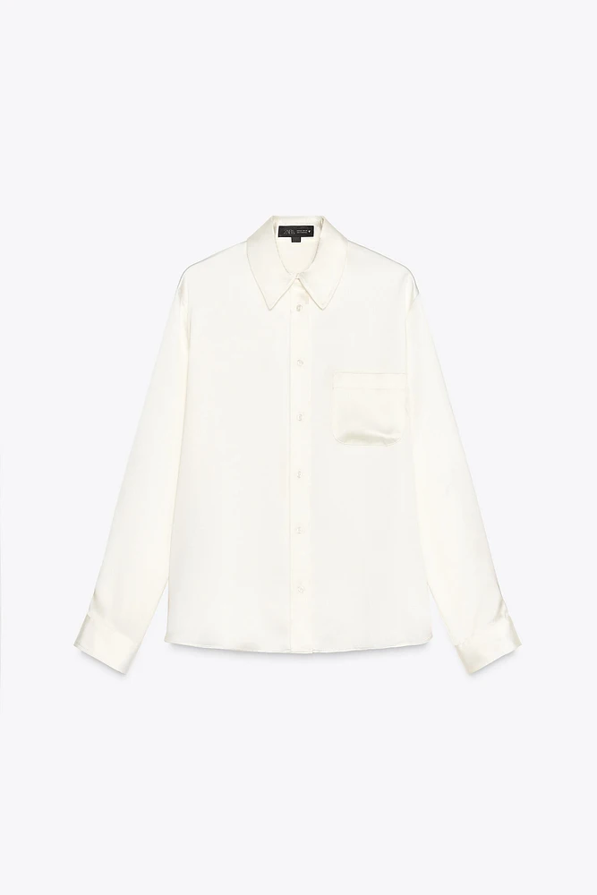 SATIN REGULAR FIT SHIRT