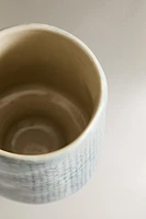 CHECK CERAMIC TUMBLER