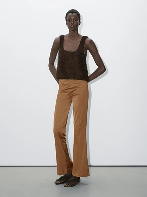 Bouclé knit top with thread detail - Studio