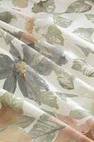 DRAP DE DESSUS SATIN IMPRIMÉ FLEUR