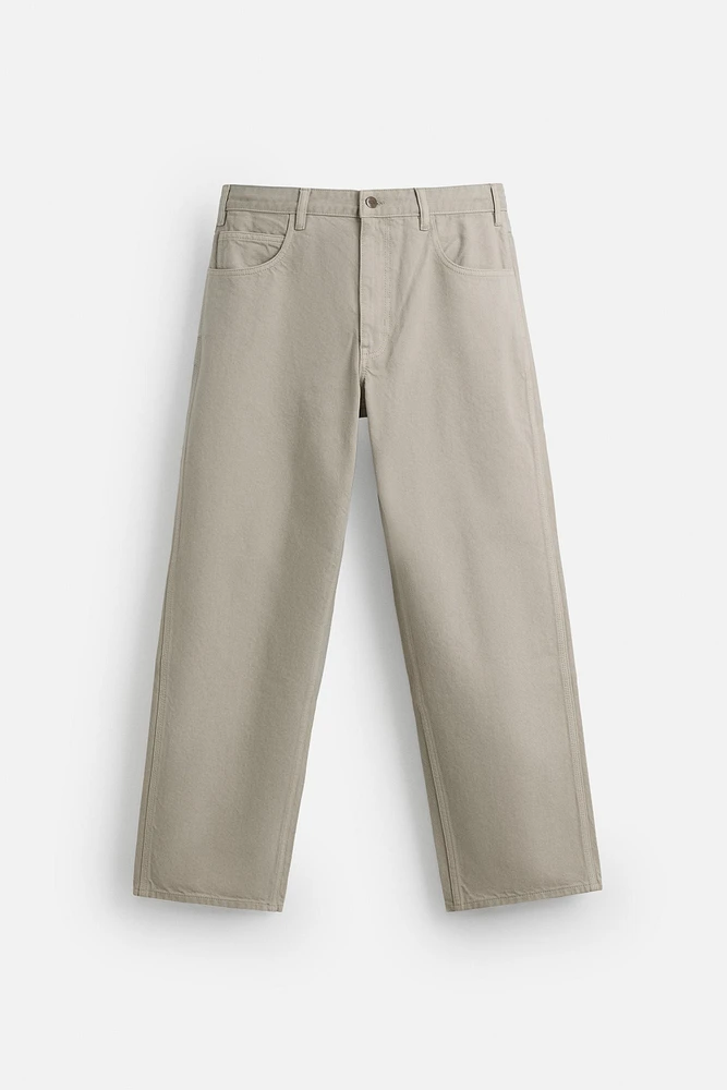 RELAXED FIT DRAWSTRING JEANS