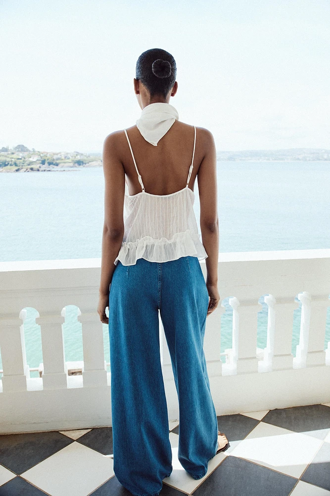 JEAN Z1975 WIDE LEG TAILLE NORMALE PLIS