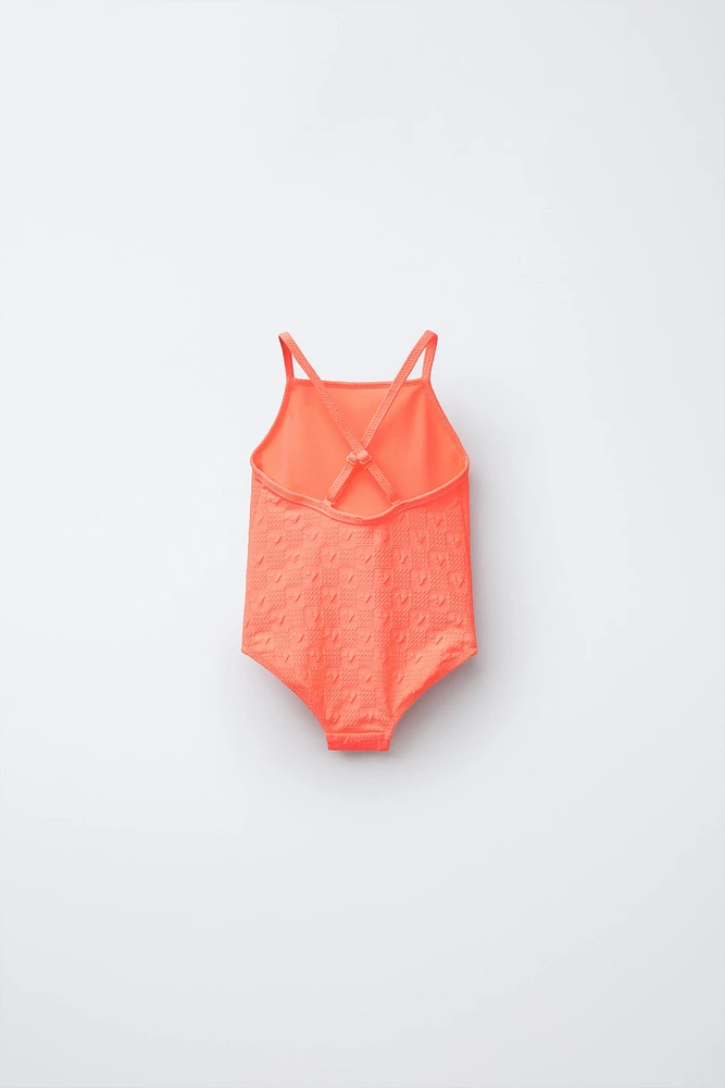 2-6 YEARS/ HEARTS SWIMSUIT