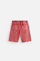 BERMUDA DÉLAVÉ RELAXED FIT
