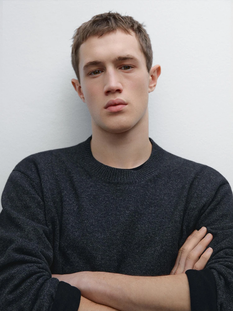 100% cotton knit sweater