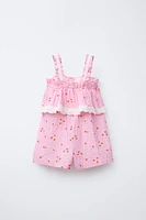 COMBI-SHORT FLEURS