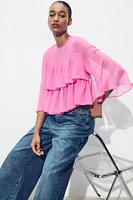 BLOUSE VOLANTS