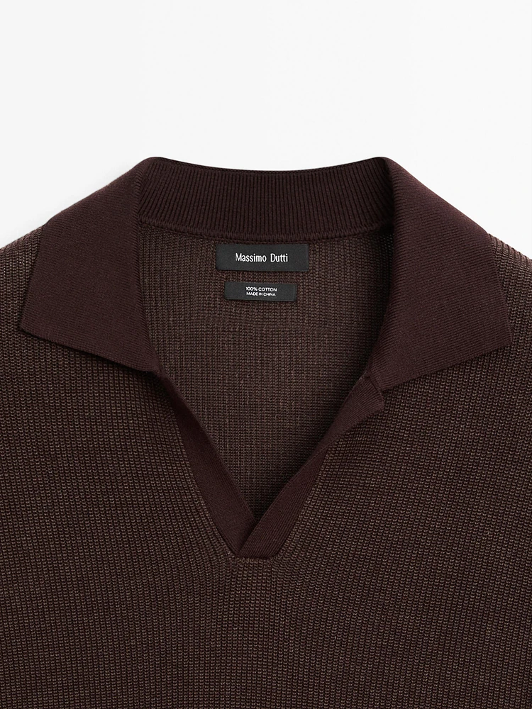 Polo en maille 100 % coton
