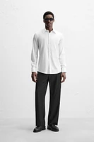 TEXTURED WEAVE TWILL SHIRT