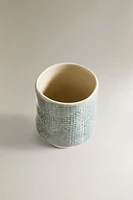 CHECK CERAMIC TUMBLER