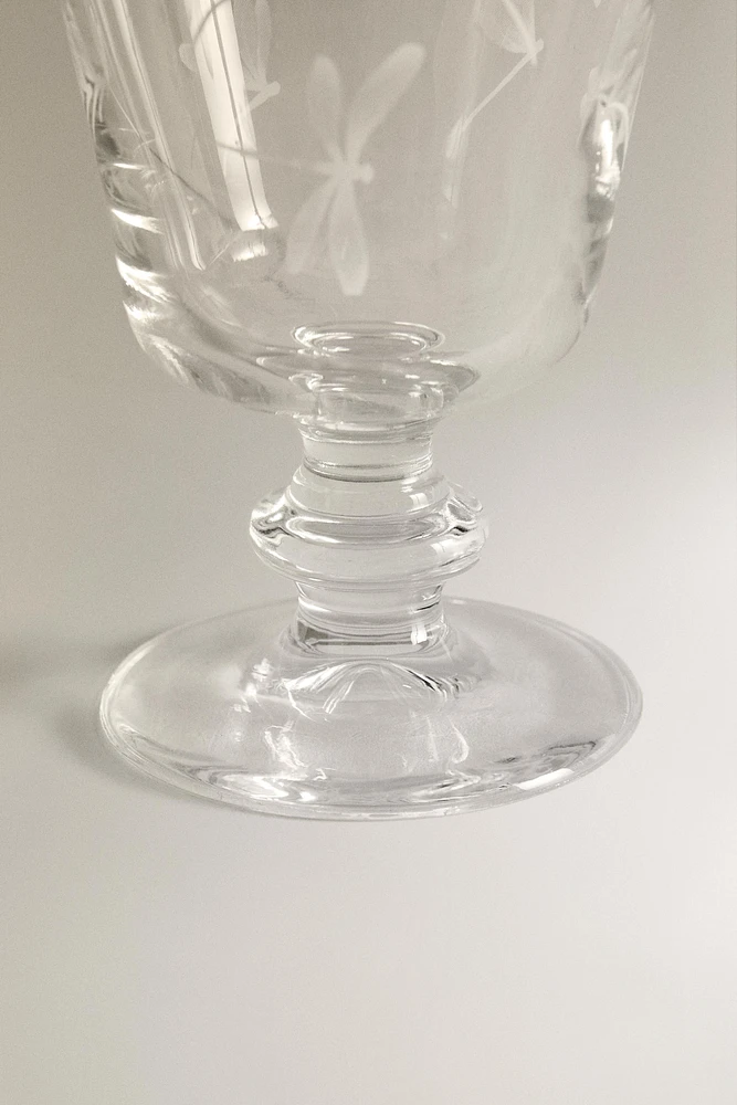 SILK SCREEN WINE GLASS