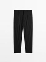 Pantalon relaxed fit à pinces