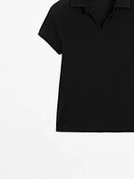 Polo 100 % coton à manches courtes