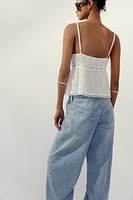 LACE CHIFFON TOP