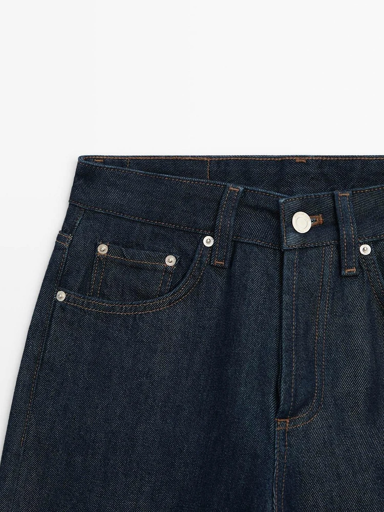 Jean wide leg full length taille mi-basse
