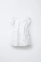 EMBROIDERED OPENWORK DRESS