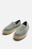 MOCASSINS CUIR JUTE