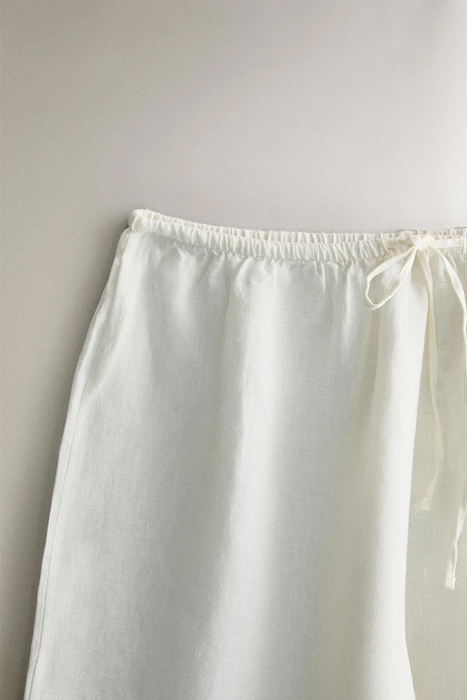 PANTALON LIN OURLET LARGE