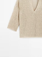 Polo sweater with open collar - STUDIO
