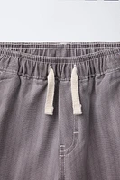 PRINTED ELASTIC WAISTBAND SHORTS