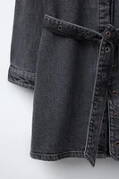 ROBE EN JEAN À CEINTURE