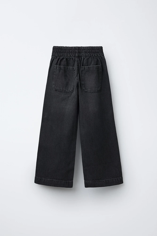 JEANS FLUIDE À POCHES