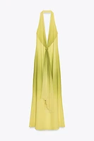 ROBE LONGUE NŒUD IMPRIMÉ