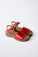 PATENT-FINISH CLOGS