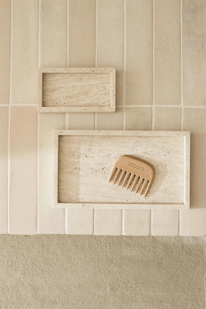 PLATEAU SALLE DE BAIN MARBRE BEIGE