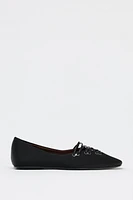 BALLERINES EFFET SATINÉ 50E ANNIVERSAIRE