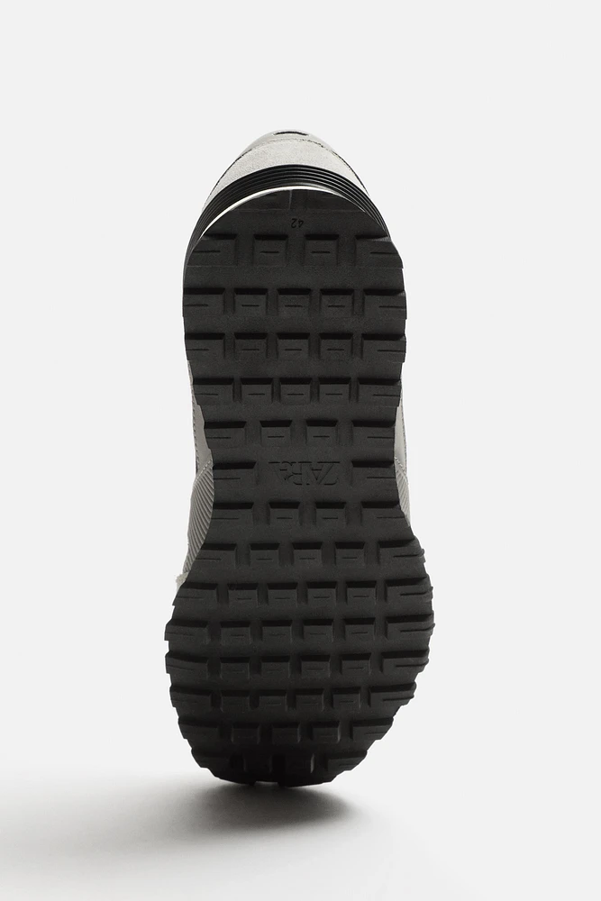 RETRO STYLE LEATHER SNEAKERS
