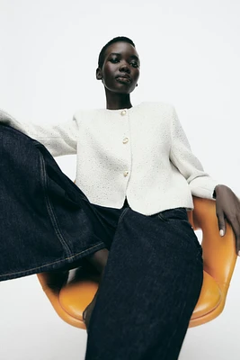 VESTE À SEQUINS STRUCTURÉE