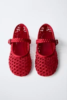 OPENWORK BALLET FLATS