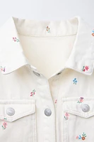 ROBE EN SERGÉ À FLEURS