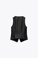 GILET SANS MANCHES EN JEAN TRF