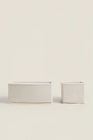 FOLDABLE COTTON STORAGE BOX