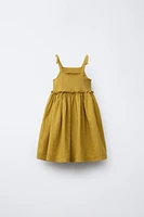 RIB AND TEXTURE COMBINATION DRESS
