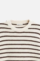 TEXTURED STRIPED SWEATER