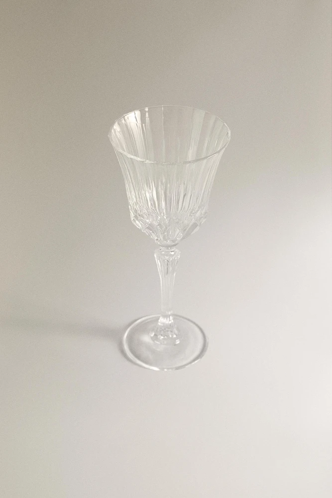 ENGRAVED CRYSTALLINE WATER GLASS