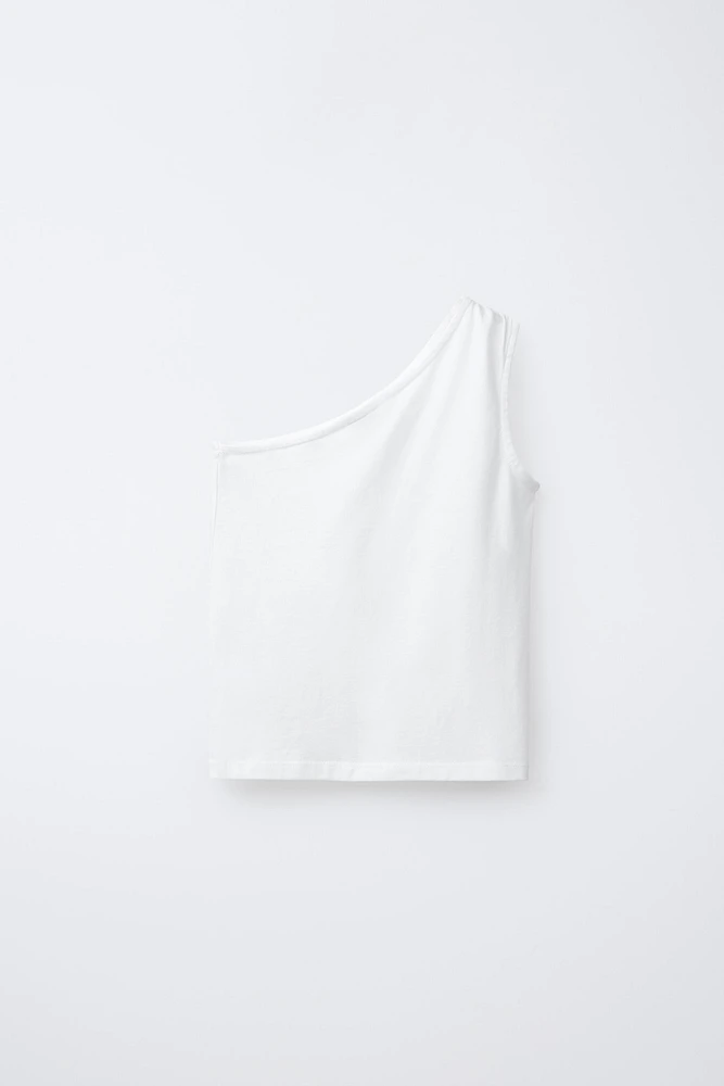 HAUT ASYMÉTRIQUE À ŒILLETS