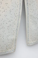 WIDE LEG JEANS WITH SPARKLE