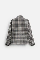 STRUCTURED CHECKERED OVERSHIRT