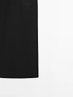 Midi dress with low-cut back