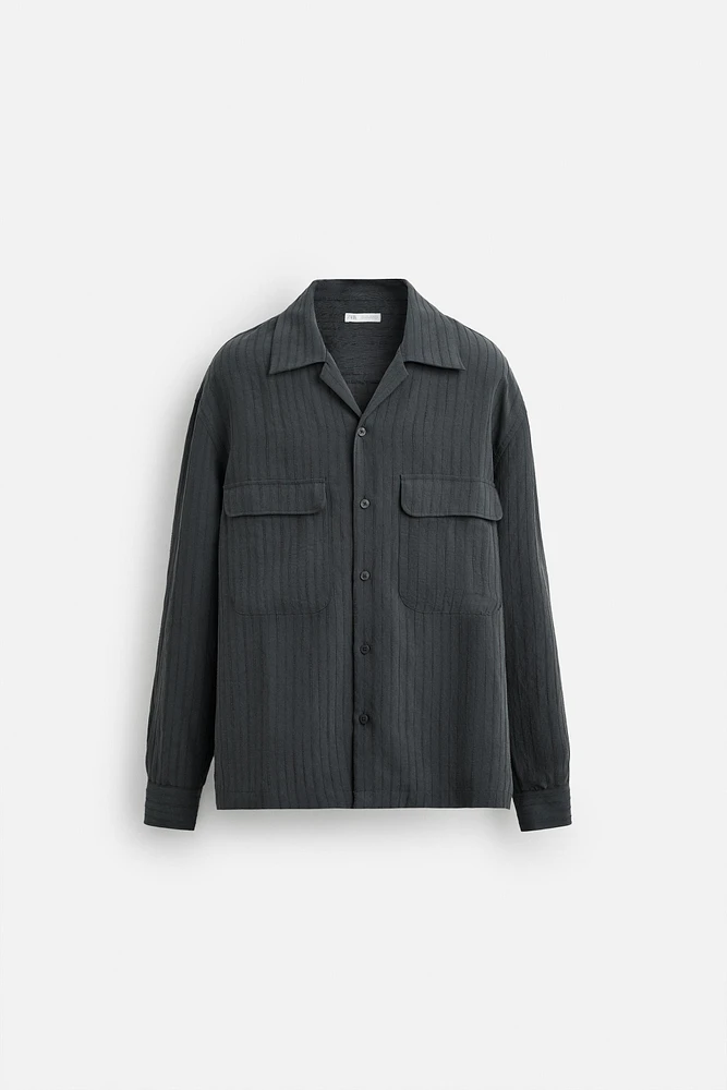 CHEMISE FLUIDE À RAYURES