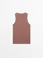 100% cotton halter top