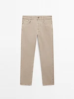 Faux jean relaxed fit