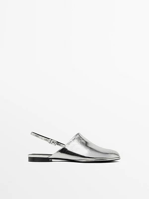 Chaussures plates métallisées
