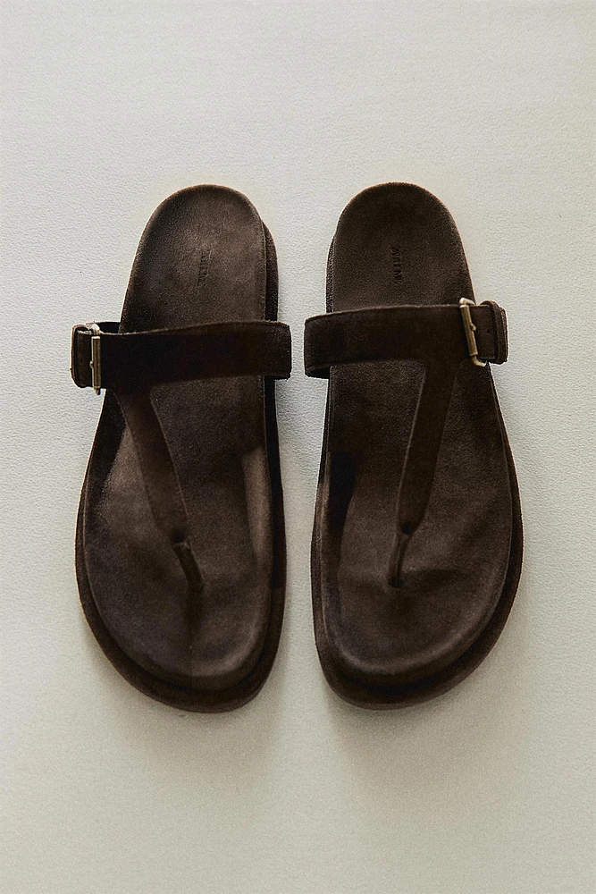 SANDALES BRIDE ASIMÉTRIQUE CUIR