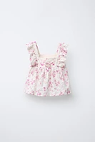 FLORAL PRINT SHIFFLY TOP