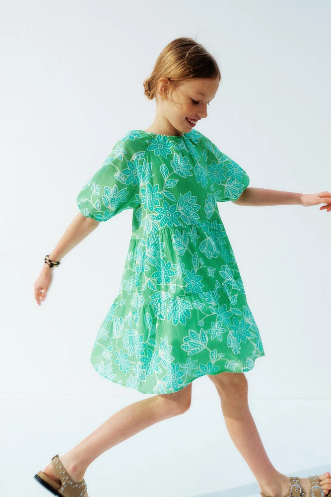 PANEL FLORAL DRESS